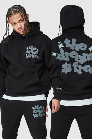 DREAM IS FREE HOOD 2.0- BLACK