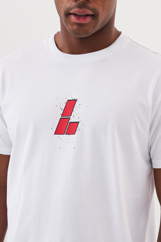 VANQUISH TEE - WHITE/RED