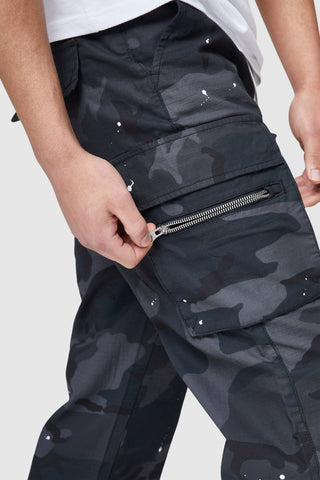 ARMI CARGO PANT - BLACK CAMO