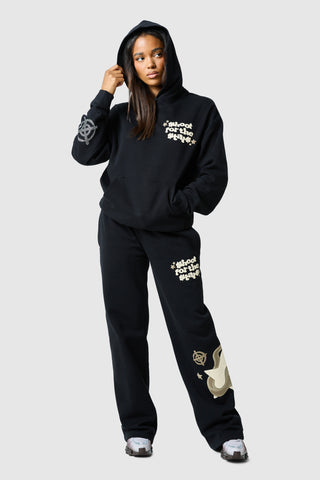 Womens Shoot For The Stars Tracksuit - Black