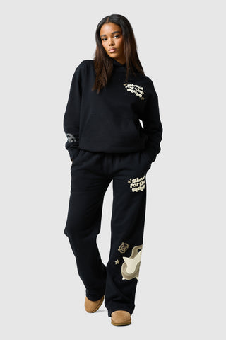 Womens Shoot For The Stars Jogger - Black