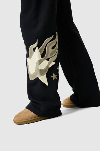 Womens Shoot For The Stars Jogger - Black