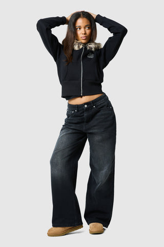 Womens Yasmin Hood - Black