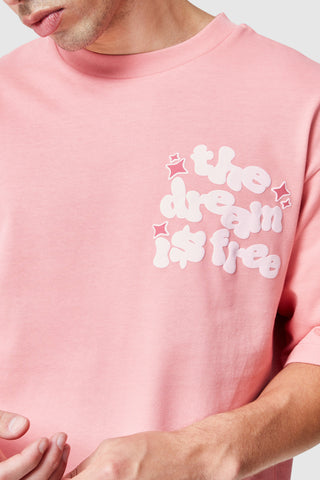 Dream Is Free 2.0 Tee - Coral