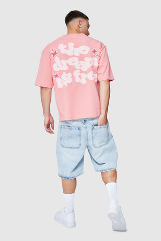 Dream Is Free 2.0 Tee - Coral