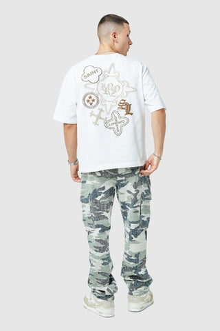 Icon Tee - White/Beige