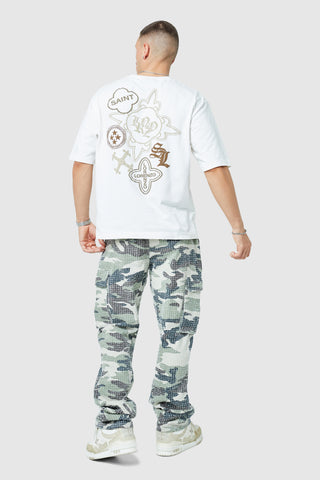 Icon Tee - White/Beige