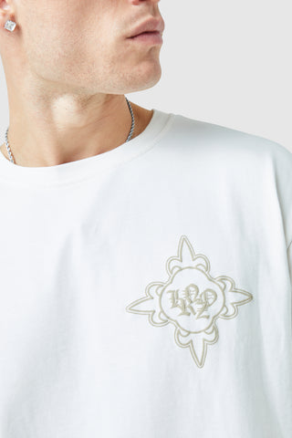 Icon Tee - White/Beige