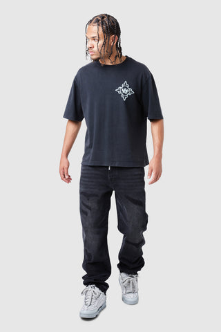 Elio Stacked Jean - Black Wash