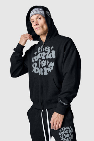 World Is Yours Zip Tracksuit - Black