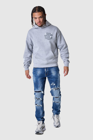 World Is Yours Hood 2.0 - Grey Marl