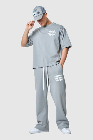 Shoot For The Stars Tee - Moon Grey