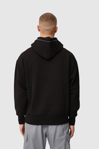 ORBIT STITCH HOOD - BLACK