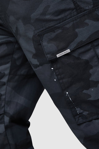 VOLANTE CARGO PANT - BLACK CAMO