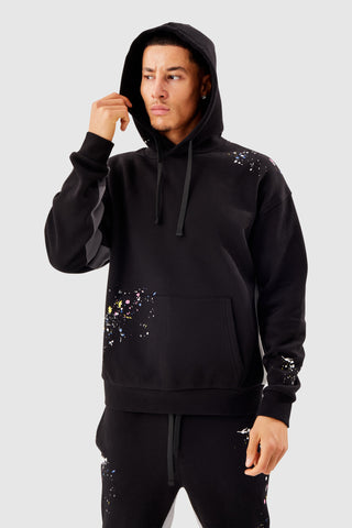 PAINT SMEAR TRACKSUIT - BLACK