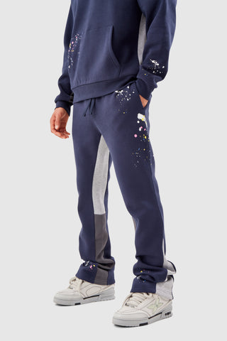 PAINT SMEAR TRACKSUIT - NAVY