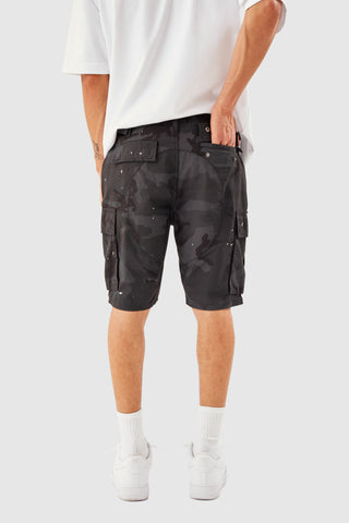 General Cargo Short -Black Camo