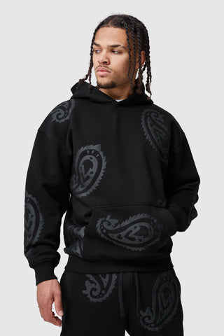 PAISLEY TRACKSUIT - BLACK