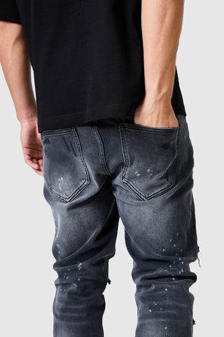 Diamante Dillon Jean - Charcoal