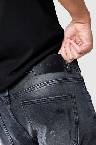 Diamante Dillon Jean - Charcoal