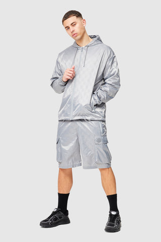 Monogram Windbreaker - Grey