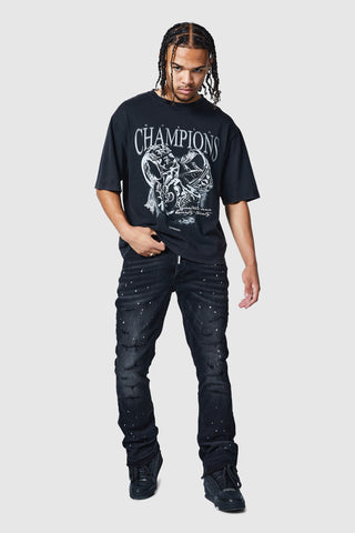 Oasis 2.0 Jean - Black/Bleach