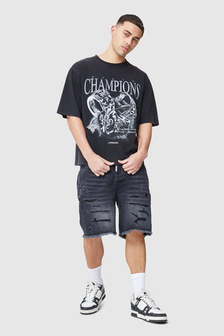 Icon Rings Tee - Acid Wash