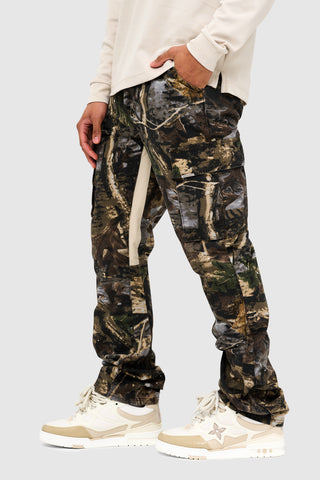 GENERAL CARGO FLARE PANT - WOODLAND CAMO