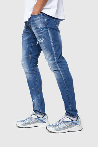 Schepen 11 maart - Richie Jean - Distressed Blue