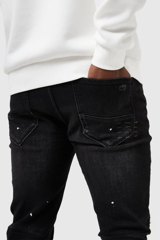 PIETRO LASER PRINT JEAN - BLACK