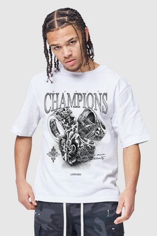 Champions Ring Tee - White